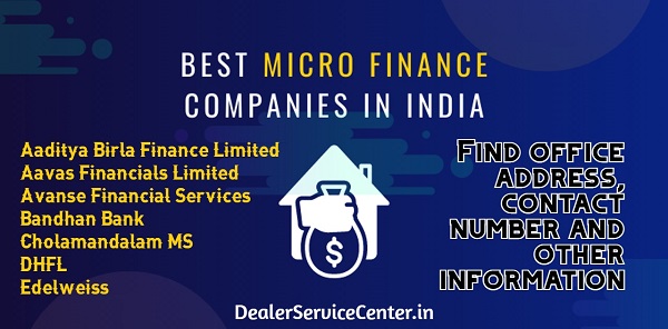 Best SME Micro Finance Companies in India DealerServiceCenter