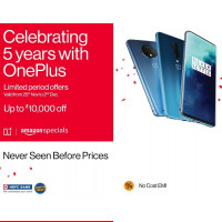 2024 Amazon Offers : Amazon and Oneplus 5 years Partnership celebration - Get more price dropping, instant discount & bank offers on latest OnePlus product at Amazon