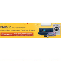 2024 Amazon Emifest Offers : Amazon EMIfest offer - up to Rs.1500 instant discount on ICICI Bank Credit and Debit Card EMI