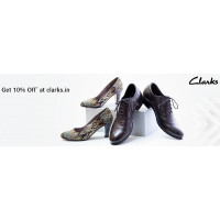 Apply coupon code and get 10% discount on clarks.in