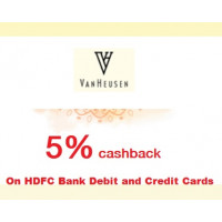 Gain 5% Cashback offer and win Rs 500 off on belts & shoes at Vanheusen with HDFC Bank Debit and Credit Cards