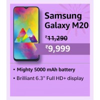 Mighty 5000 mAh battery smartphone Samsung Galaxy M20 Goes on sale in Rs. 9999