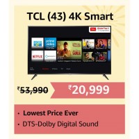 2024 Tcl Offers : Rs 32991 Off on TCL 43 Inch 4K Smart TV