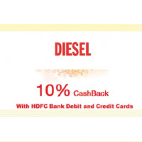 Save up to Rs.1500 at Diesel store with HDFC bank Debit and Credit Cards