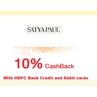 2024 Hdfc Bank Ltd Offers : Save up to Rs.1500 at SATYA PAUL store with your HDFC Bank Card