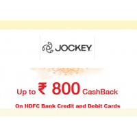 2024 Hdfc Bank Ltd Offers : Shop online on Jockey store with HDFC Bank Debit and Credit Cards and get up to Rs. 800 cashback + Free gift
